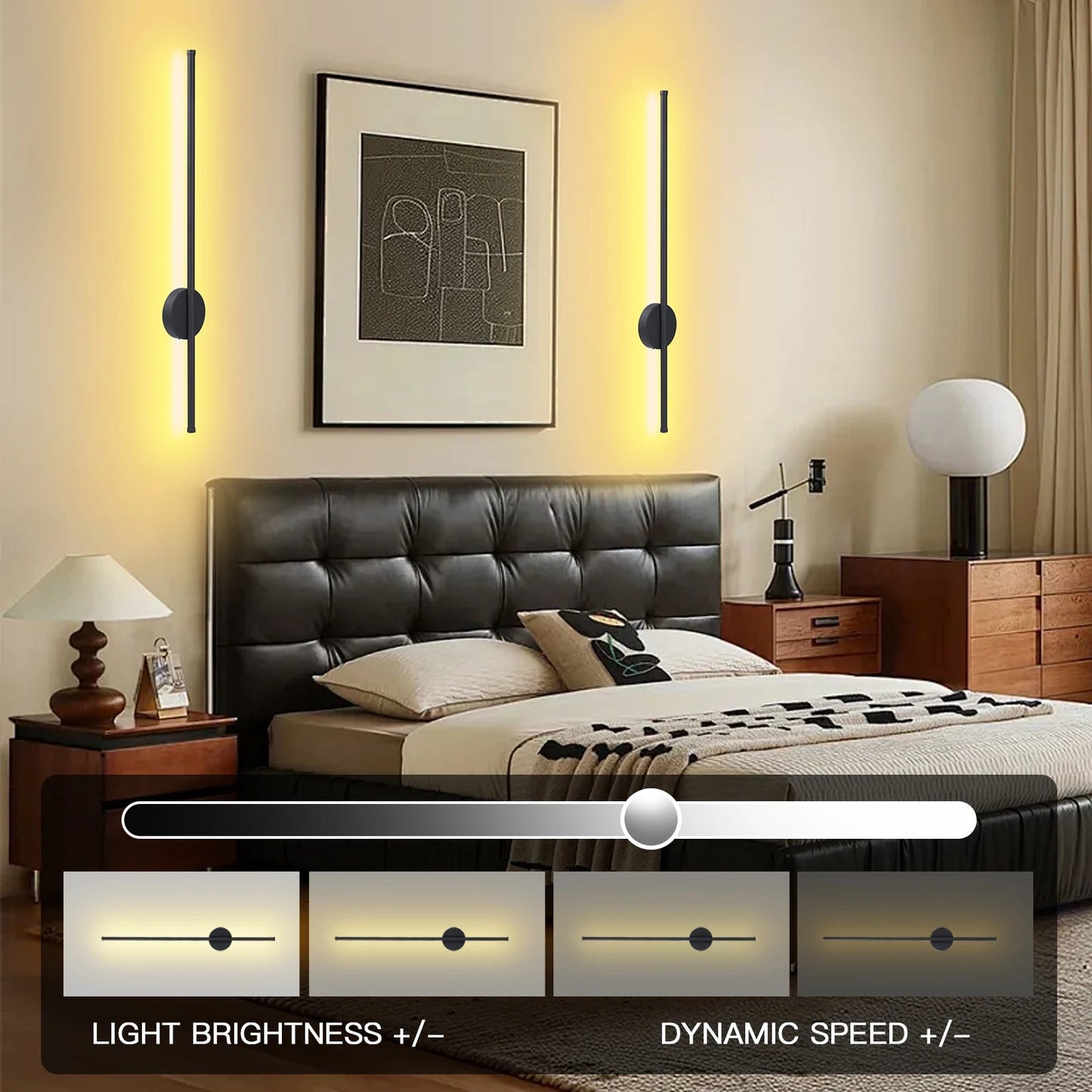 Wireless LED Wall Sconce with Remote Control – Battery Operated Dimmable Wall Light for Bedroom, Hallway & Living Room (1PCS) - DailyBasicNeeds.com