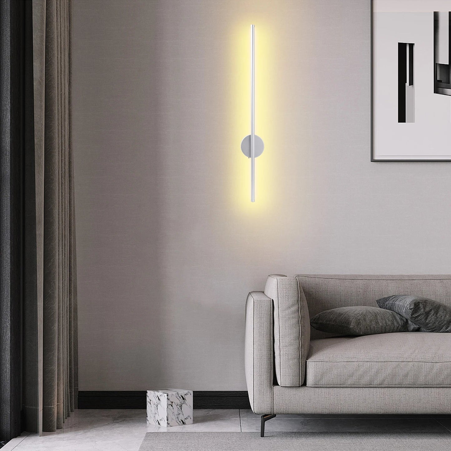 Wireless LED Wall Sconce with Remote Control – Battery Operated Dimmable Wall Light for Bedroom, Hallway & Living Room (1PCS) - DailyBasicNeeds.com