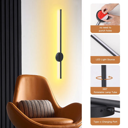 Wireless LED Wall Sconce with Remote Control – Battery Operated Dimmable Wall Light for Bedroom, Hallway & Living Room (1PCS) - DailyBasicNeeds.com