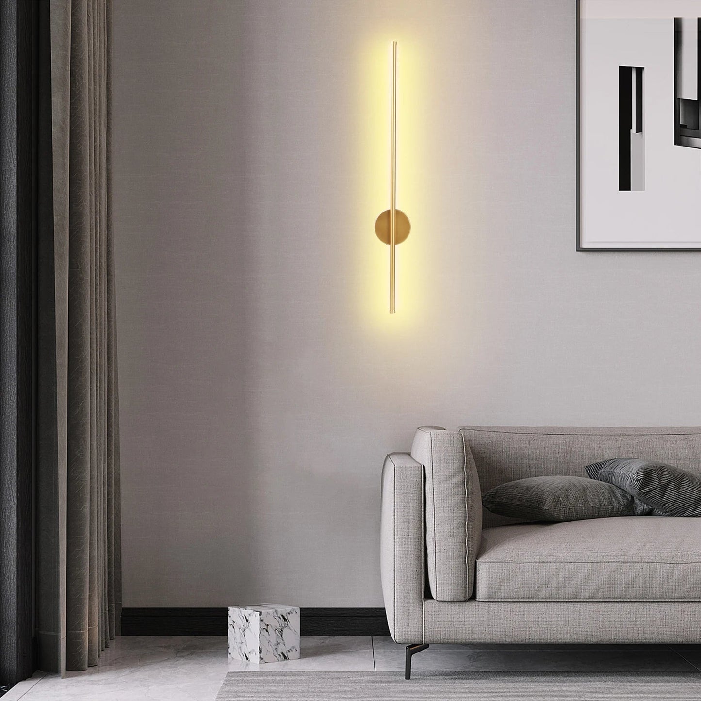 Wireless LED Wall Sconce with Remote Control – Battery Operated Dimmable Wall Light for Bedroom, Hallway & Living Room (1PCS) - DailyBasicNeeds.com