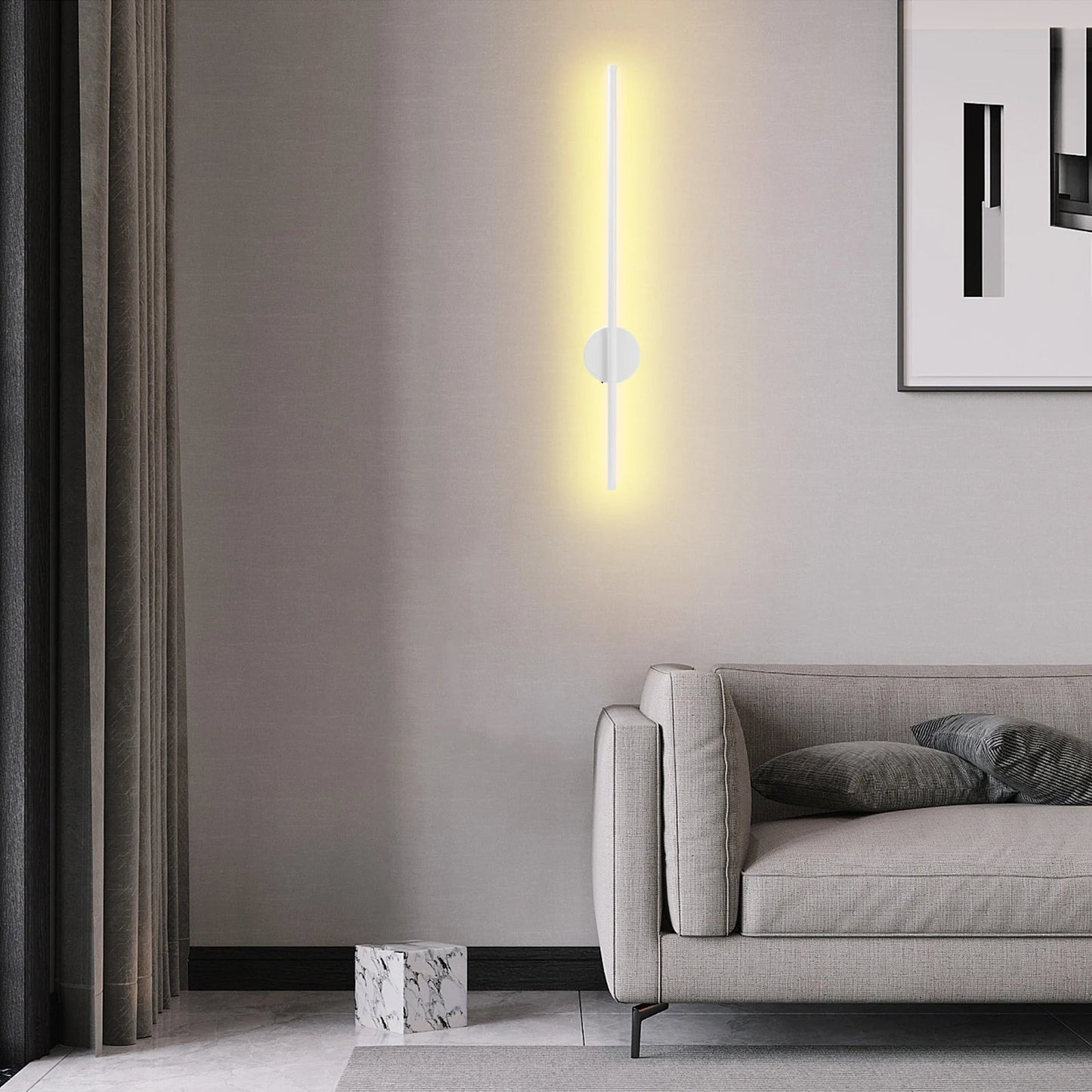 Wireless LED Wall Sconce with Remote Control – Battery Operated Dimmable Wall Light for Bedroom, Hallway & Living Room (1PCS) - DailyBasicNeeds.com