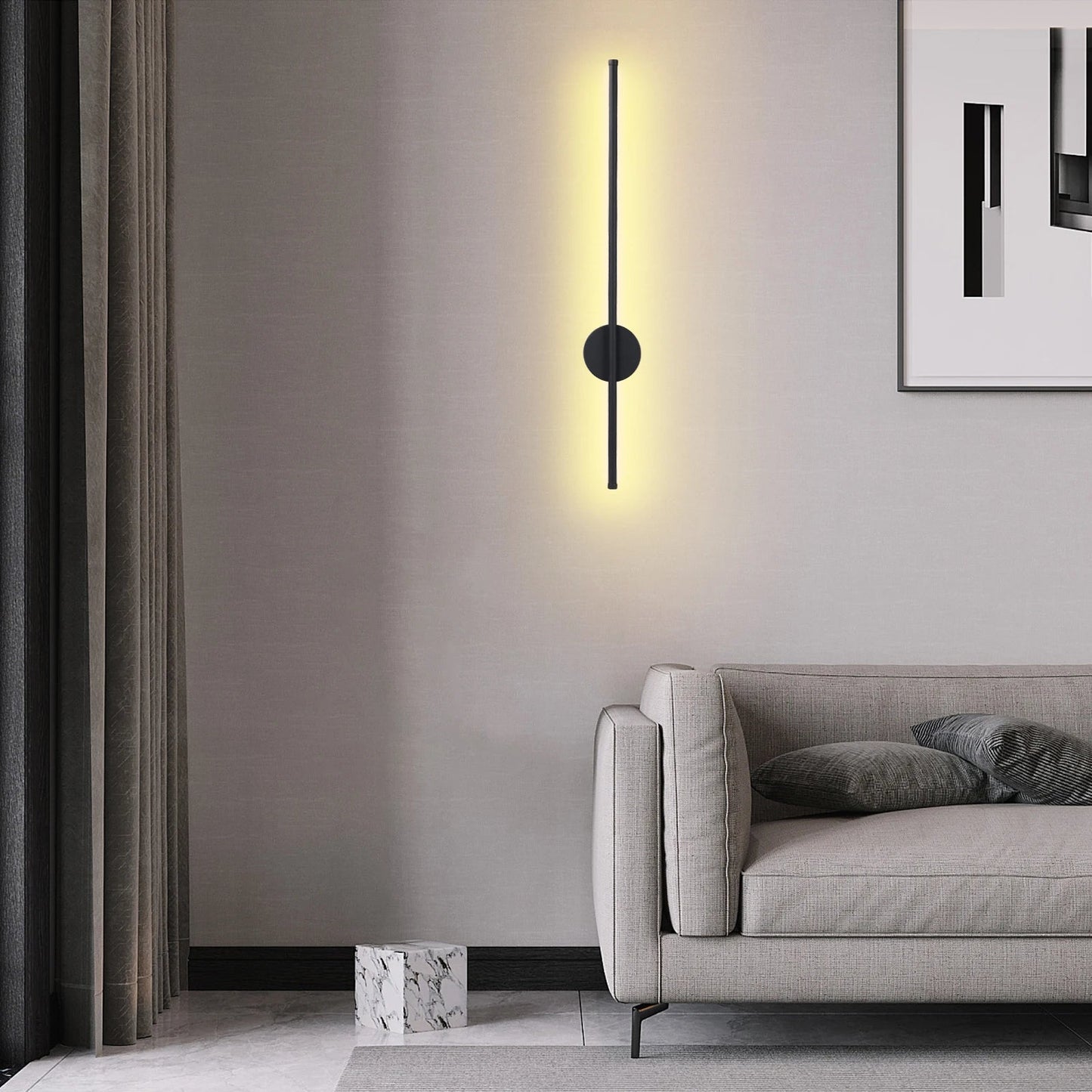 Wireless LED Wall Sconce with Remote Control – Battery Operated Dimmable Wall Light for Bedroom, Hallway & Living Room (1PCS) - DailyBasicNeeds.com
