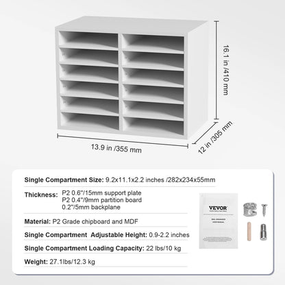 Wood Literature Organizer Cabinet - DailyBasicNeeds.com