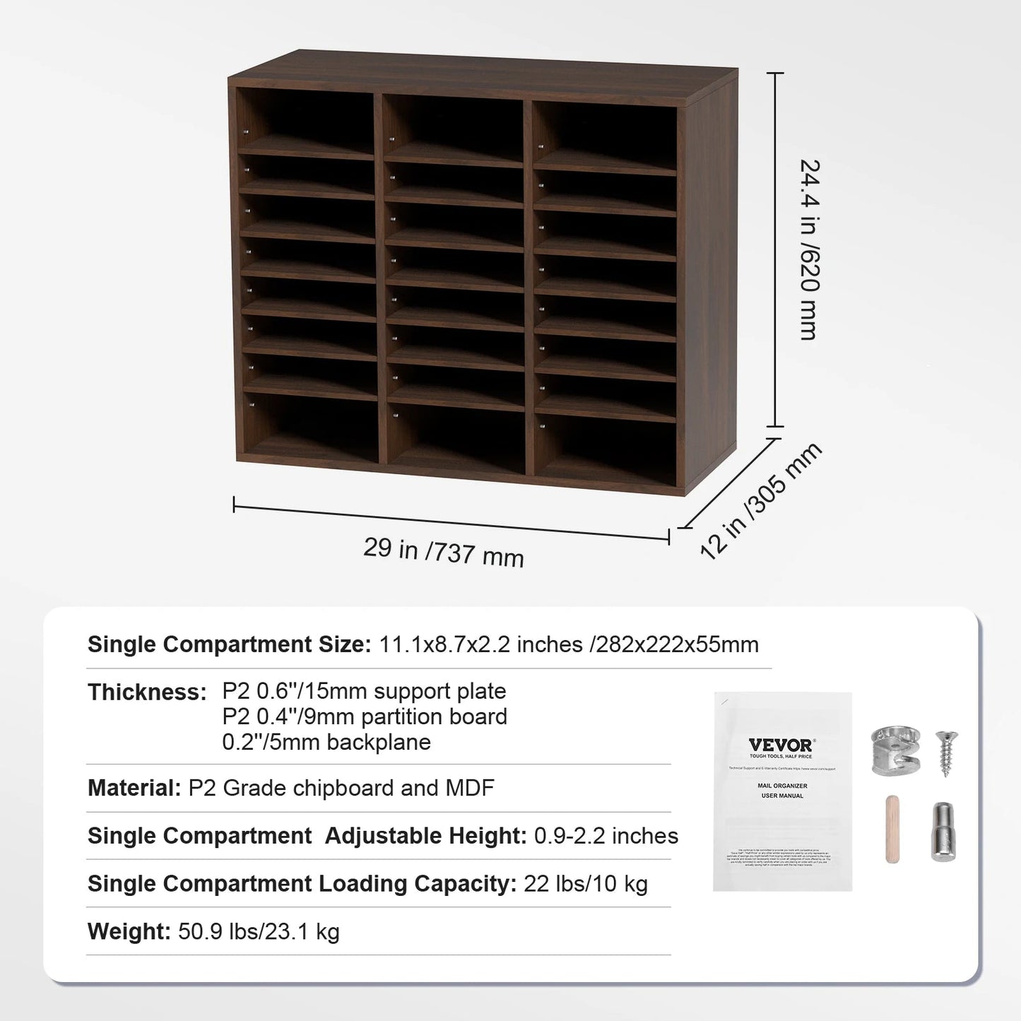 Wood Literature Organizer Cabinet - DailyBasicNeeds.com