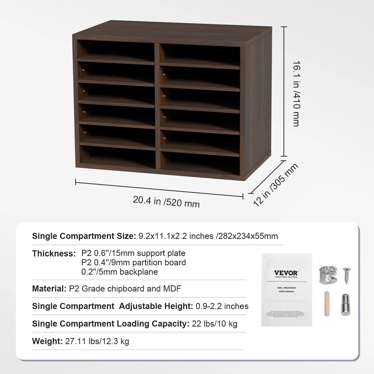 Wood Literature Organizer Cabinet - DailyBasicNeeds.com