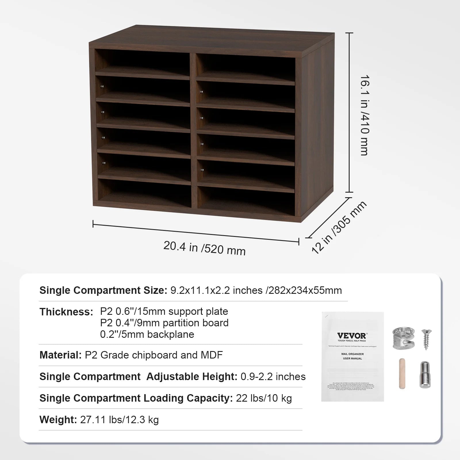 Wood Literature Organizer Cabinet - DailyBasicNeeds.com