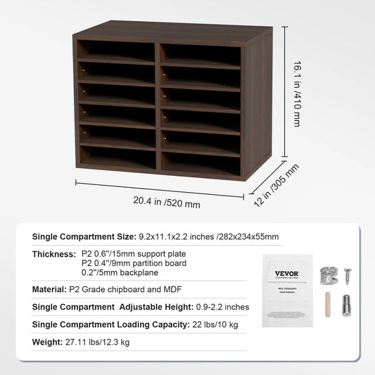Wood Literature Organizer Cabinet - DailyBasicNeeds.com
