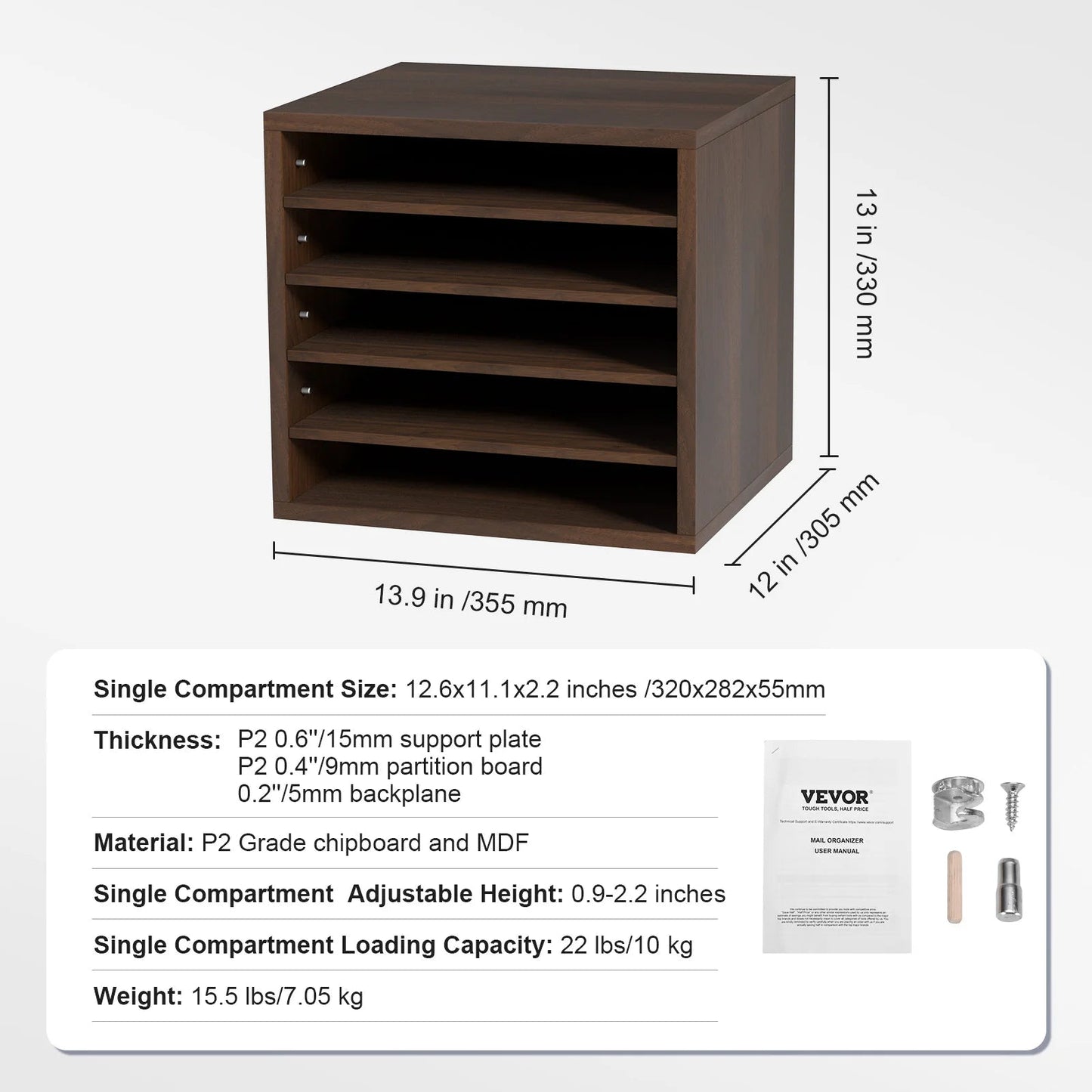 Wood Literature Organizer Cabinet - DailyBasicNeeds.com