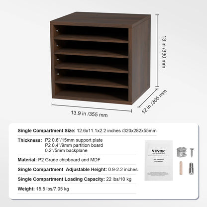 Wood Literature Organizer Cabinet - DailyBasicNeeds.com