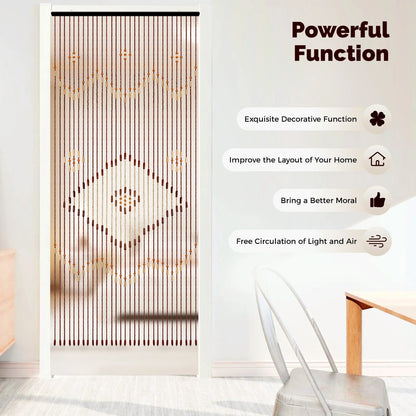 Wooden Bead Curtain - DailyBasicNeeds.com