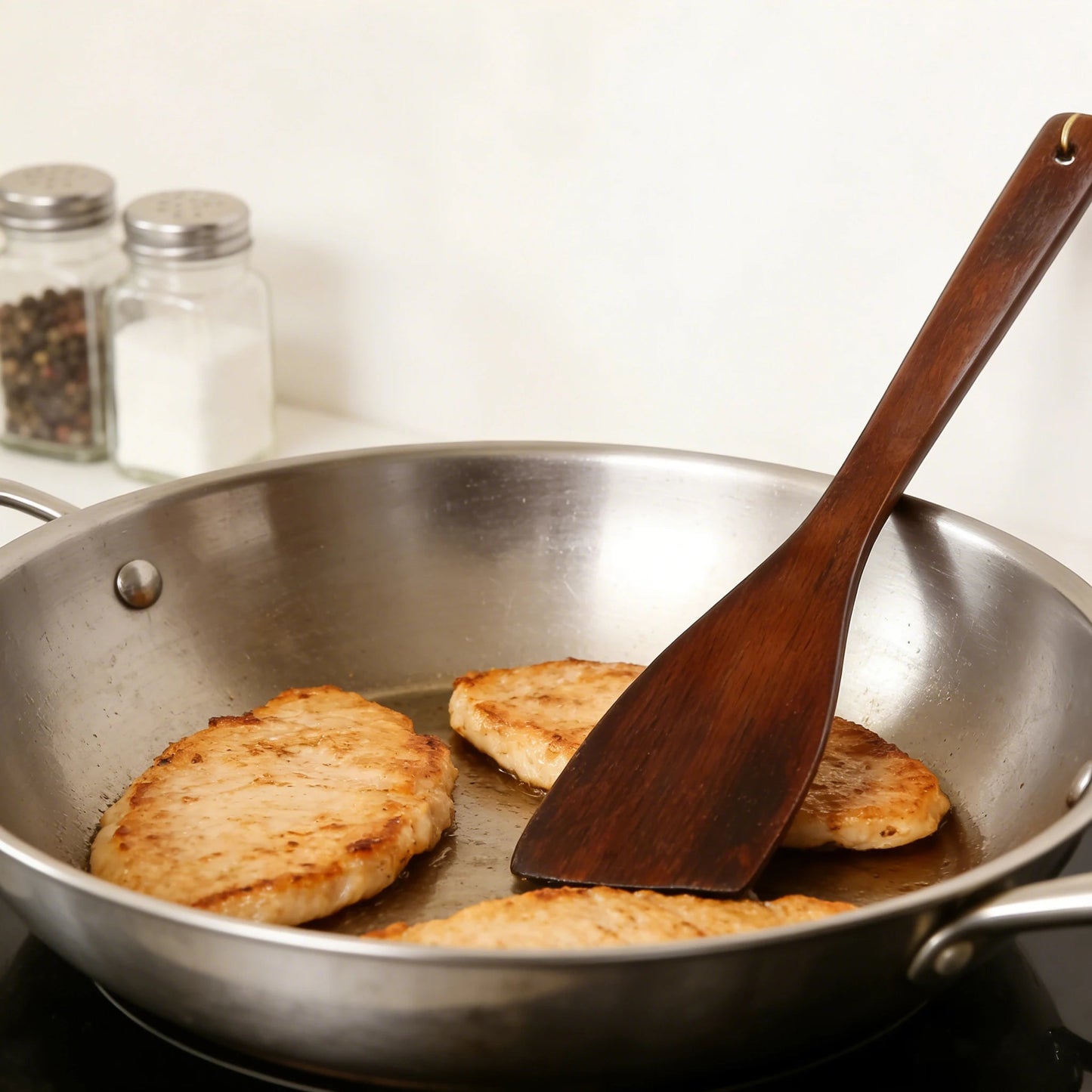 Wooden spatula non - stick pan - heat - resistant and scratch - free, perfect for stir - frying, sauces and scrambled eggs, kitchen acce - DailyBasicNeeds.com