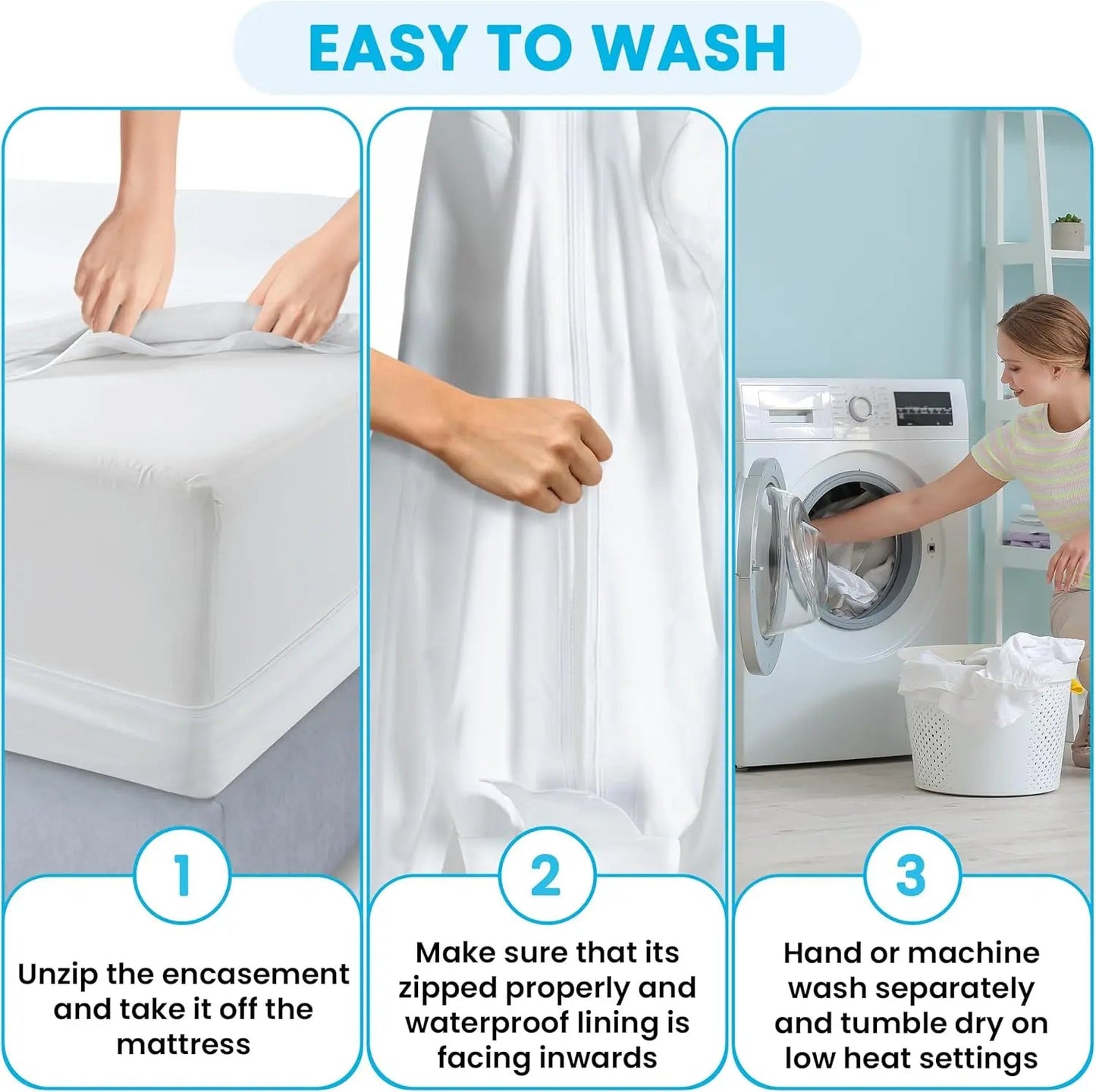 Zippered Mattress Cover - DailyBasicNeeds.com