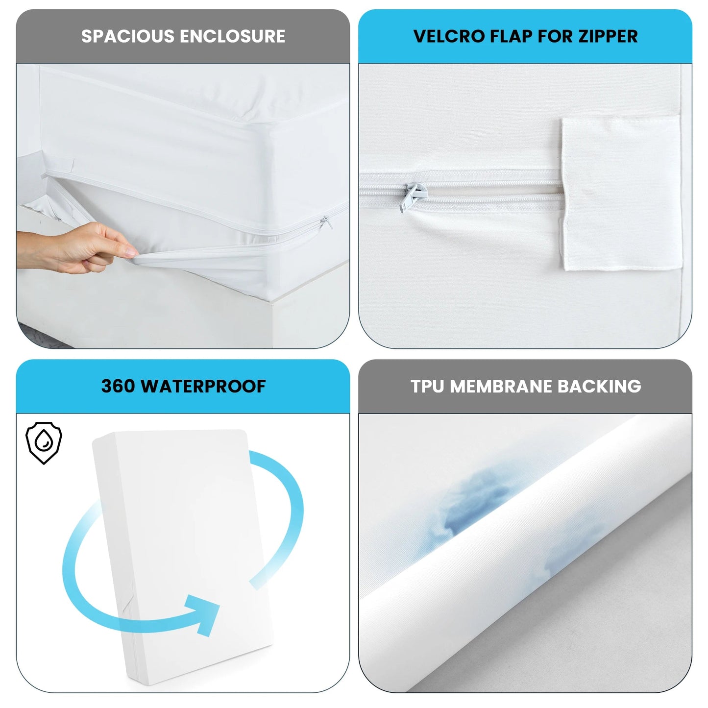 Zippered Mattress Protector - DailyBasicNeeds.com