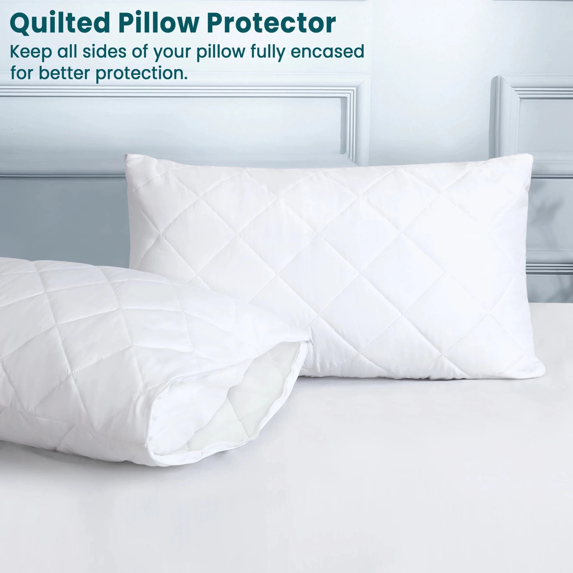 Zippered Pillow Protector - DailyBasicNeeds.com