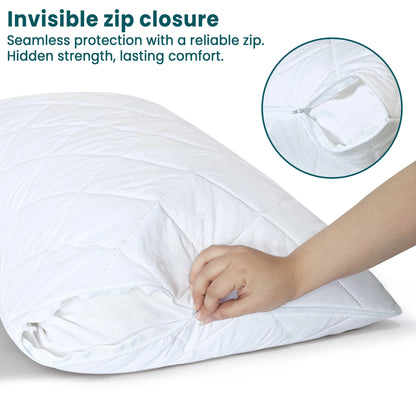 Zippered Pillow Protector - DailyBasicNeeds.com