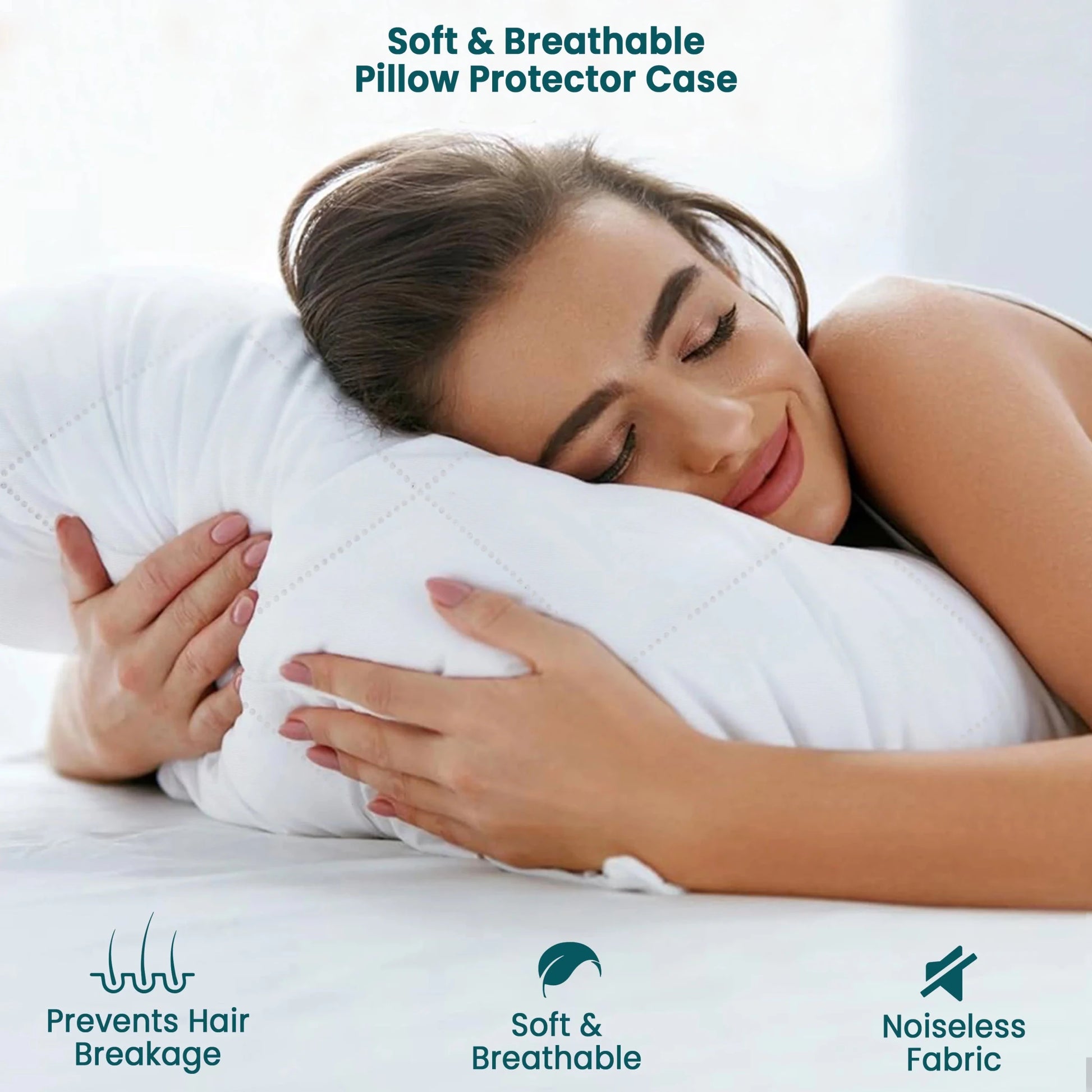 Zippered Pillow Protector - DailyBasicNeeds.com